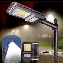 لمبة انارة طاقة شمسية خارجية عالية السطوع – مع لوح ومستشعر حركة بطارية ليثيوم