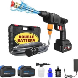 مسدس غسيل السيارات المحمول 10 متر ببطاريتين