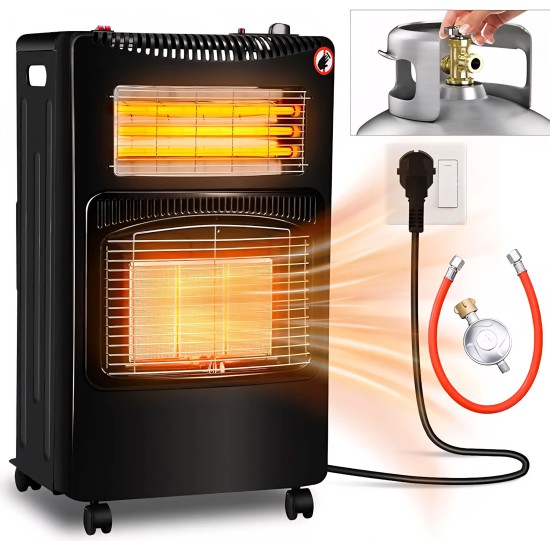 دفاية كبير نظامين تعمل بالغاز والكهرباء