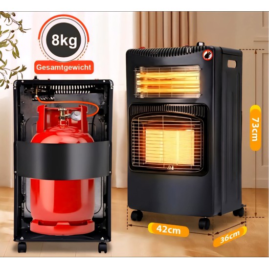 دفاية كبير نظامين تعمل بالغاز والكهرباء