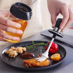 علبة زيت زجاج مع فرشة علبة زيت زجاج مع فرشة