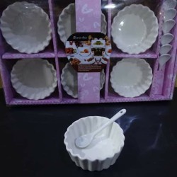 طقم مطايب مع ملاعق سيراميك طقم مطايب مع ملاعق سيراميك