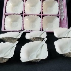 طقم مطايب مع ملاعق سيراميك طقم مطايب مع ملاعق سيراميك