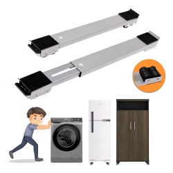 قاعدة غسالة وثلاجة قطعتين بعجل متحرك قاعدة غسالة وثلاجة قطعتين بعجل متحرك