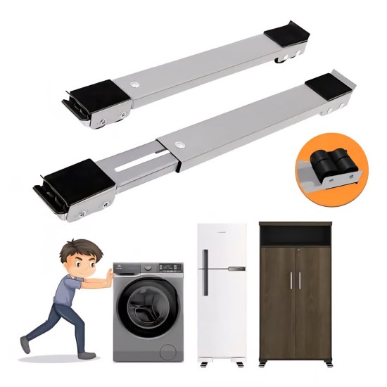 قاعدة غسالة وثلاجة قطعتين بعجل متحرك