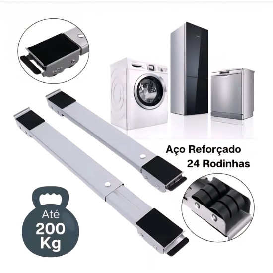 قاعدة غسالة وثلاجة قطعتين بعجل متحرك