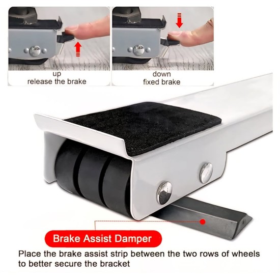 قاعدة غسالة وثلاجة قطعتين بعجل متحرك