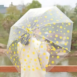 مظلة شفاف منقط بشكل جميل مظلة شفاف منقط بشكل جميل