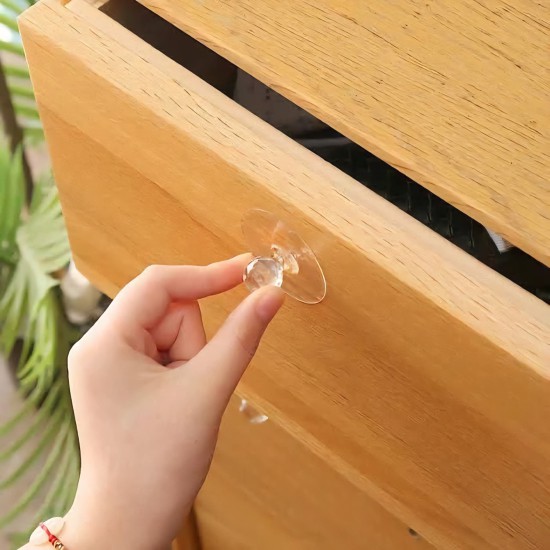 مقبض شفاف لاصق وحامل ادوات 3 قطع