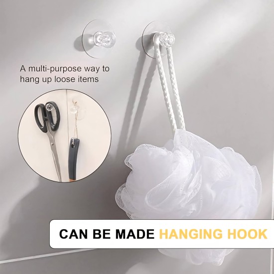 مقبض شفاف لاصق وحامل ادوات 3 قطع