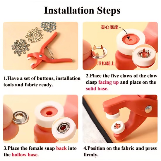كماشة زرارات مع مجموعة كاملة من الزرارات