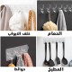 معلق لاصق شفاف 6 هوك معلق لاصق شفاف 6 هوك