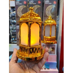 فانوس رمضاني انارة بلونين ابيض و شمسي بطارية قلم