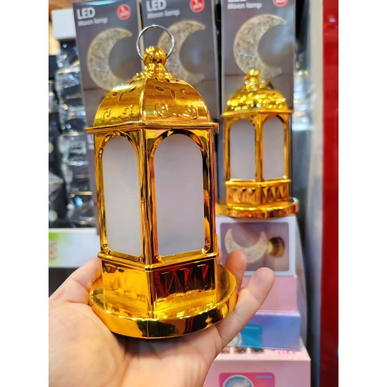 فانوس رمضاني انارة بلونين ابيض و شمسي بطارية قلم