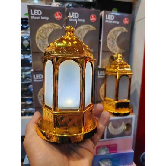فانوس رمضاني انارة بلونين ابيض و شمسي بطارية قلم