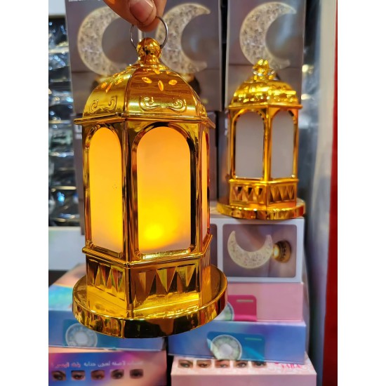 فانوس رمضاني انارة بلونين ابيض و شمسي بطارية قلم
