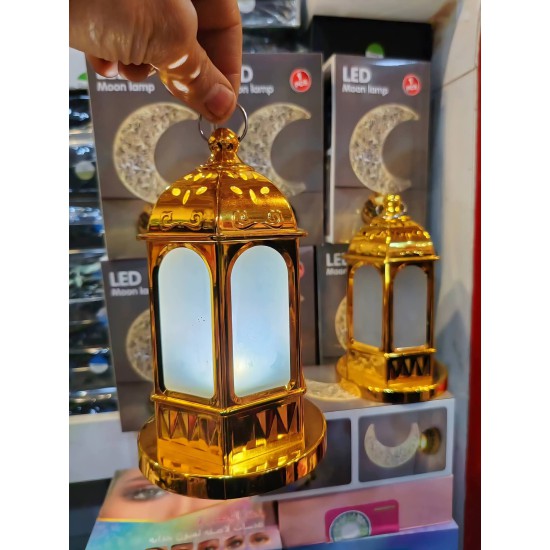 فانوس رمضاني انارة بلونين ابيض و شمسي بطارية قلم