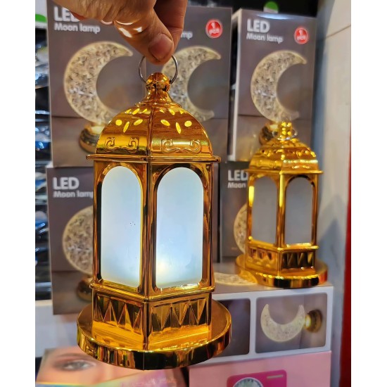 فانوس رمضاني انارة بلونين ابيض و شمسي بطارية قلم