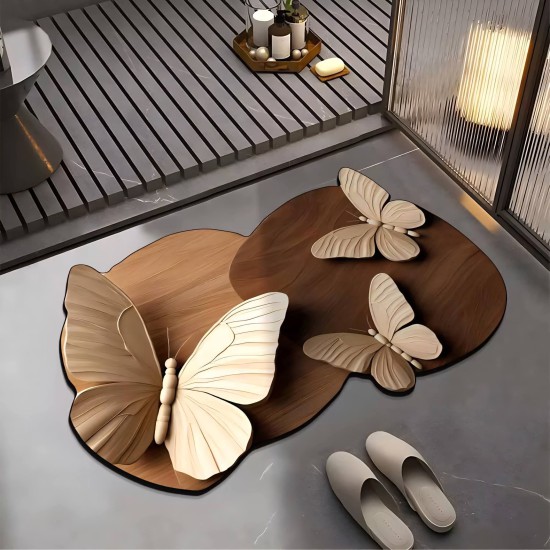 دعاسات 3D سريعة التنشيف شكل فراشات وورد 