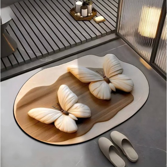 دعاسات 3D سريعة التنشيف شكل فراشات وورد 