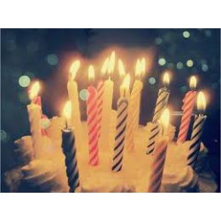 شمع عيد ميلاد كبير *10 حبه شمع عيد ميلاد كبير *10 حبه
