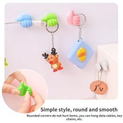 منظم اسلاك وكابلات وحامل ادوات شكل يد 6 قطع