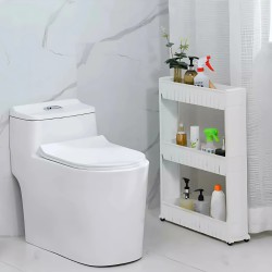 سلة رفوف للحمامات والمطابخ ٣ دور للأماكن الضيقة سلة رفوف للحمامات والمطابخ ٣ دور للأماكن الضيقة