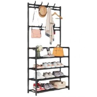 استاند شماعة ملابس ورفوف احذية 4 دور