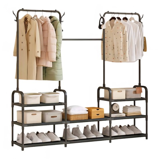 استاند تعليق الملابس 11 رف تخزين