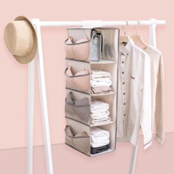 منظم دولاب معلق اربعة أرفف ٣*١ متعدد الاستخدام