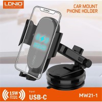 شاحن سيارة سريع لاسلكي قابل للطي والدوران 