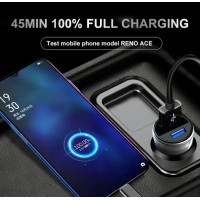 شاحن سيارة سريع لينيوس ٣ امبير بمنفذين يو اس بي