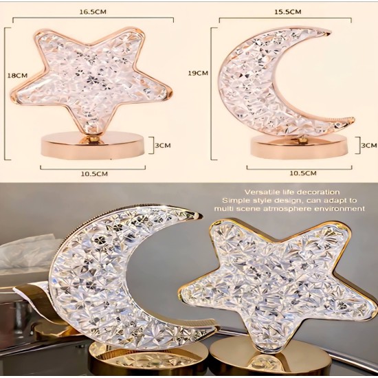 ابجورة كريستال شكل نجمة