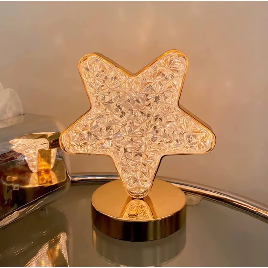 ابجورة كريستال شكل نجمة