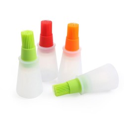 علبة مزاز زيت + فرشة سليكون