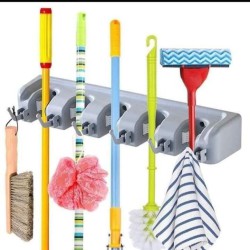 حامل ومنظم مكانس وادوات النظافه خماسي حامل ومنظم مكانس وادوات النظافه خماسي