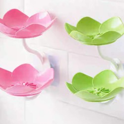 حامل صابون دورين لاصق شكل وردة حامل صابون دورين لاصق شكل وردة