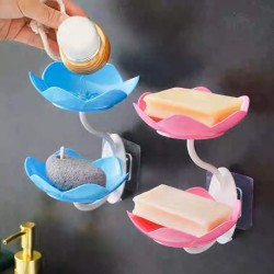 حامل صابون دورين لاصق شكل وردة حامل صابون دورين لاصق شكل وردة