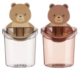 حامل ملاعق وفرش لاصق شكل دبدوب 