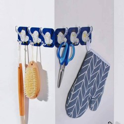 معلق ملابس لاصق 6 هوك باشكال مميزه  معلق ملابس لاصق 6 هوك باشكال مميزه