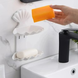 حامل صابون لاصق على شكل صدف البحر حامل صابون لاصق على شكل صدف البحر