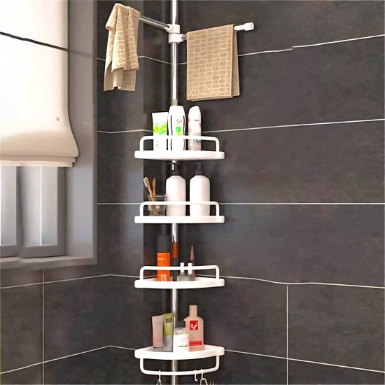 رفوف تنظيم الحمام زاوية 4 رفوف طول 3 متر