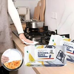 مناديل مبللة لأزالة الشحوم والدهون 80 قطعة مناديل مبللة لأزالة الشحوم والدهون 80 قطعة