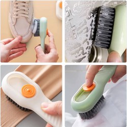 فرشاة تنظيف بخزان للصابون 