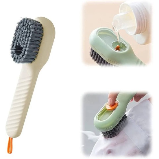 فرشاة تنظيف بخزان للصابون 