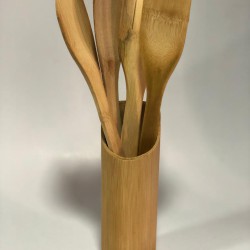 طقم ملاعق خشب مع استاند *5