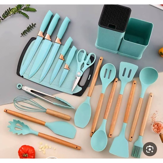 طقم ملاعق سليكون 19 قطعة