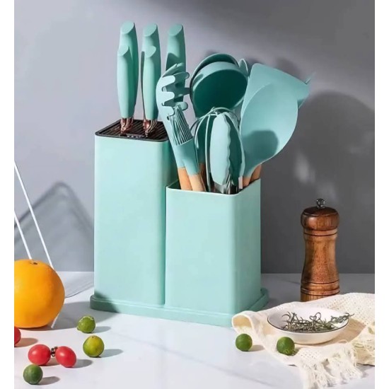 طقم ملاعق سليكون 19 قطعة