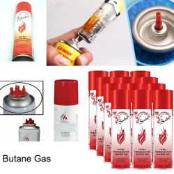 علبة غاز لتعبئة الولاعات بالغاز