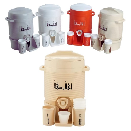 ترمس ماء ٢ لتر مع ٦ اقلاص وقاعدة 